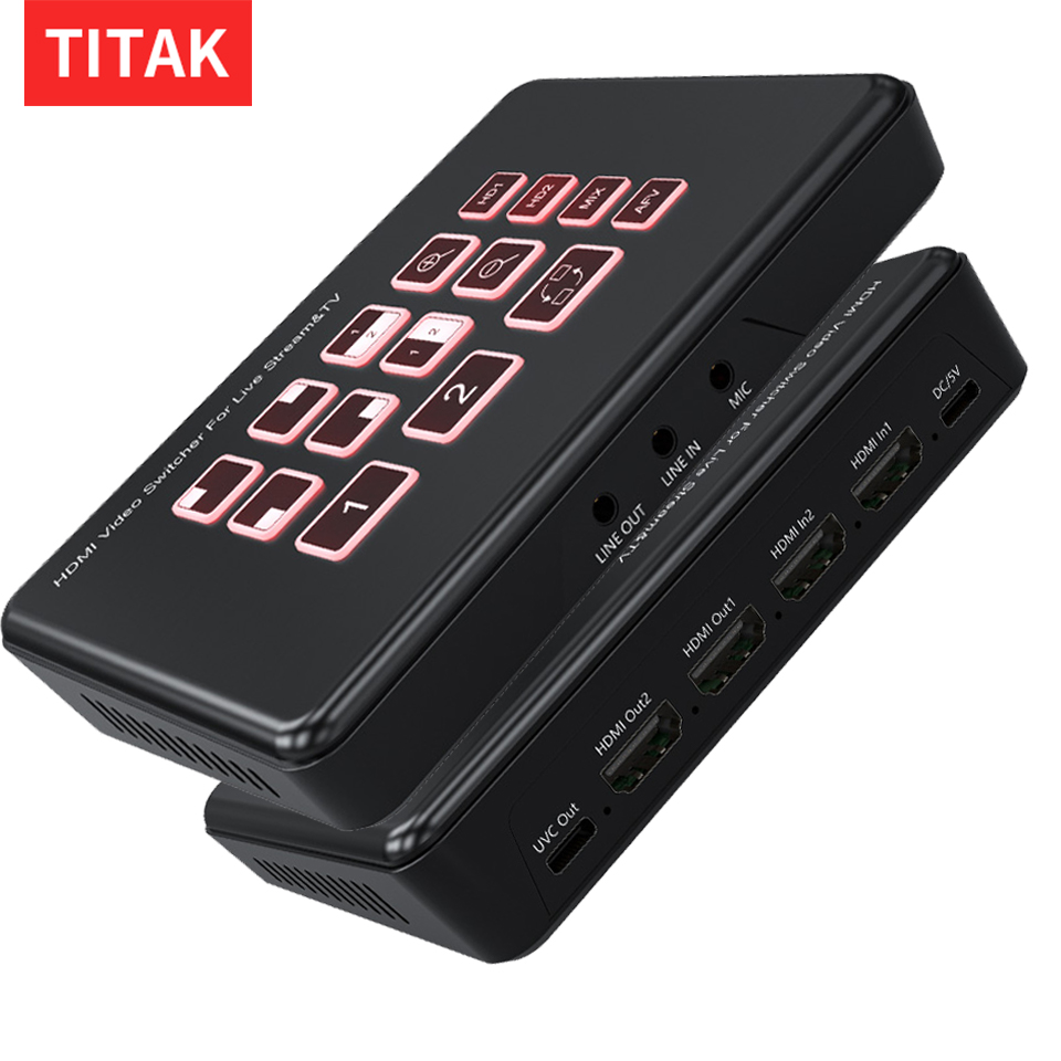Capture Card Hdmi - Mélangeur vidéo HDMI 2 voies pour