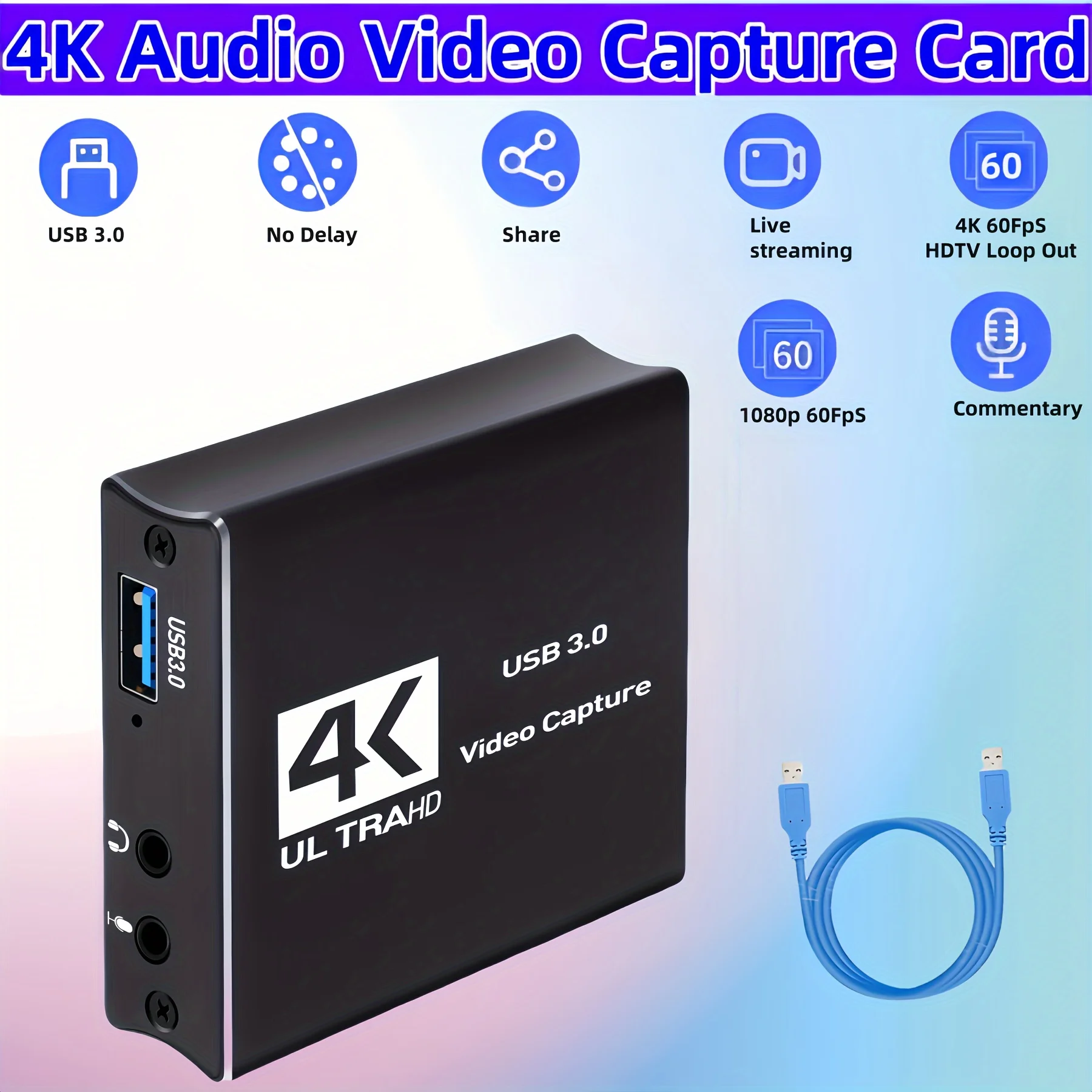USB3.0 Capture vidéo HDMI cart - Capture Card Hdmi avis et prix