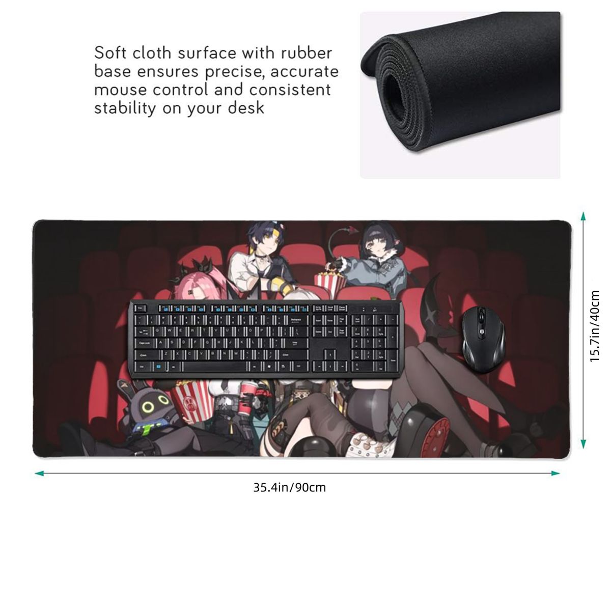 Grand tapis de souris Zenless  - Pc Gaming Zone avis et prix