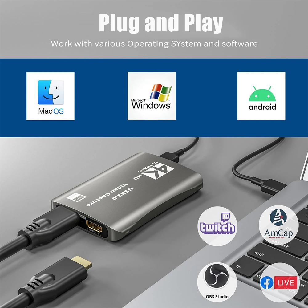 Carte d'acquisition vidéo 4K C - Capture Card Hdmi avis et prix